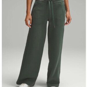 Lululemon Scuba Mid-Rise Wide-Leg Pant *Full Length Dark Forest size 10